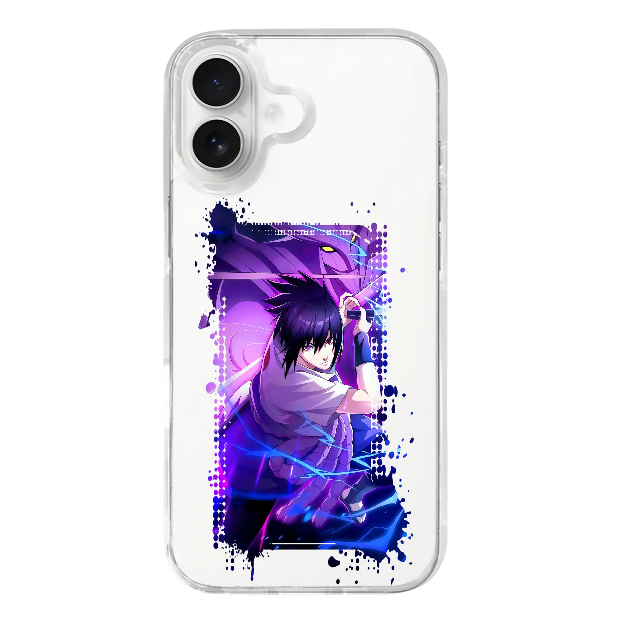 ナルト グッズ うちは サスケ - iPhone 17シリーズ 透明スマホケース – 薄型・耐衝撃・精密フィット保護カバー